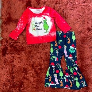 Baby boutique 2xs 12-18 months grinch Xmas outfit